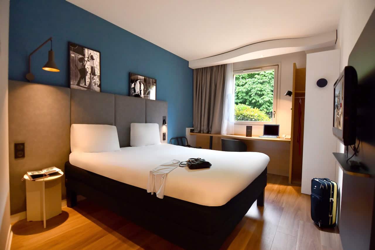 chambre double de l'hotel Ibis Nantes La Beaujoire